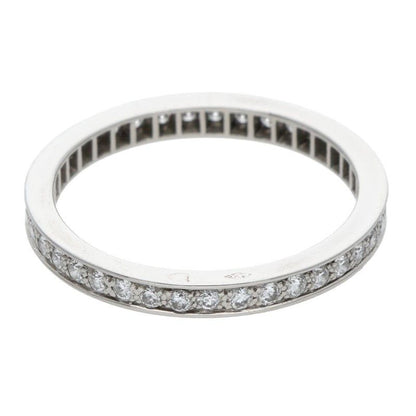 Van Cleef and Arpels Vcarpjmj00 Romance Eternity Platinum Diamond Ring Men's 49