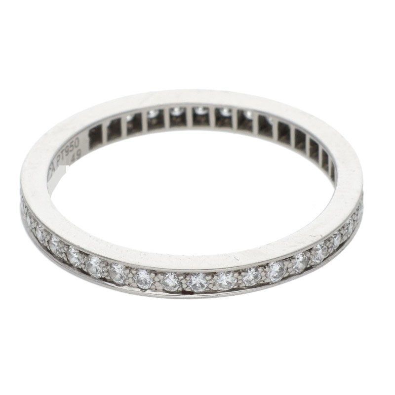 Van Cleef and Arpels Vcarpjmj00 Romance Eternity Platinum Diamond Ring Men's 49