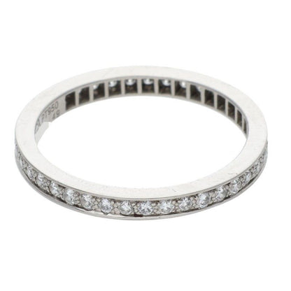 Van Cleef and Arpels Vcarpjmj00 Romance Eternity Platinum Diamond Ring Men's 49