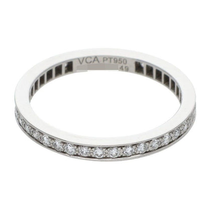 Van Cleef and Arpels Vcarpjmj00 Romance Eternity Platinum Diamond Ring Men's 49