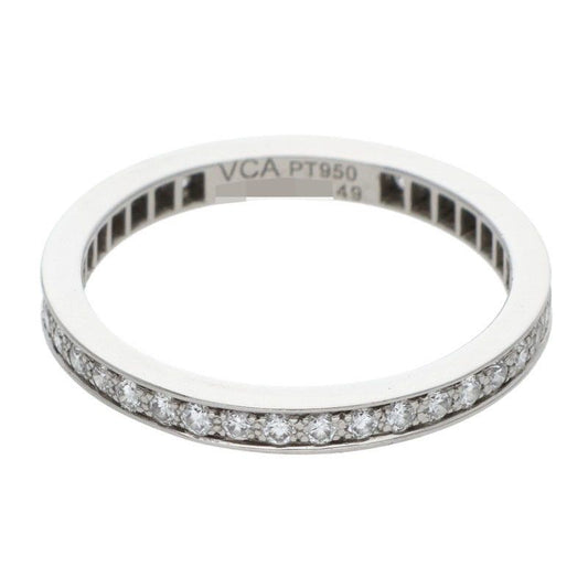 Van Cleef and Arpels Vcarpjmj00 Romance Eternity Platinum Diamond Ring Men's 49