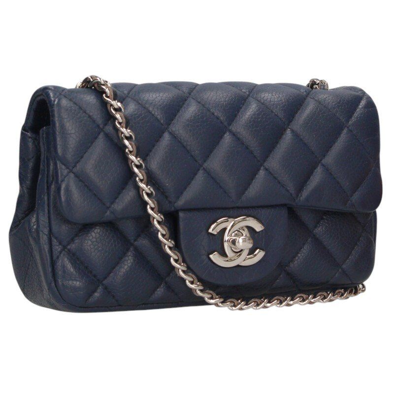 Chanel Mini Matelasse Quilted Coco Mark Chain Shoulder Bag Women