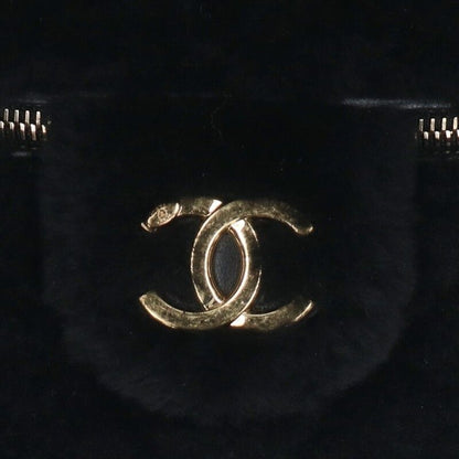 Chanel As3357 Coco Mark Shearling 2way Shoulder Bag Women