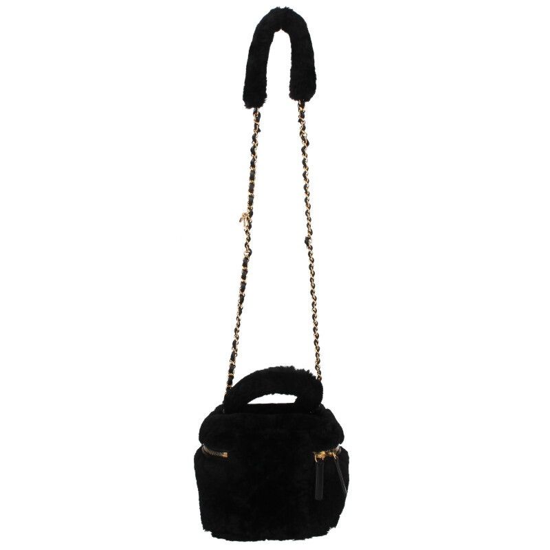 Chanel As3357 Coco Mark Shearling 2way Shoulder Bag Women