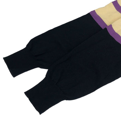 Loewe Striped Cotton Knit Polo Shirt S359y14kfq Black Purple S