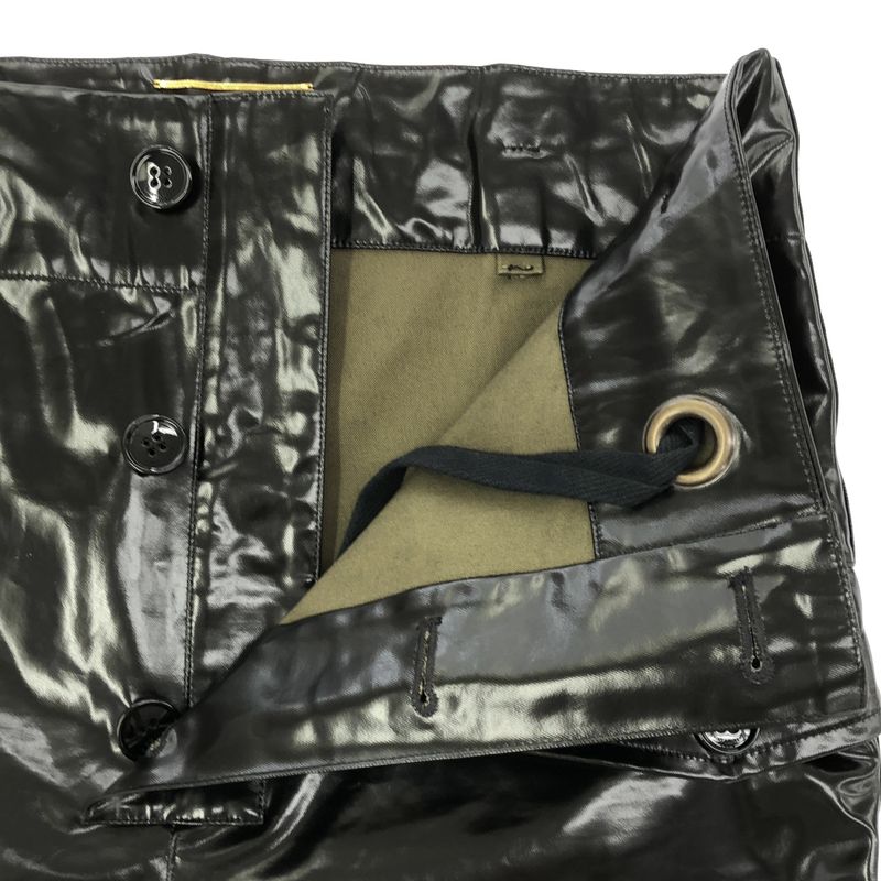 Saint Laurent Paris 24aw Patent Pocket Trouser Pants 799534 Y6i90 Black F38