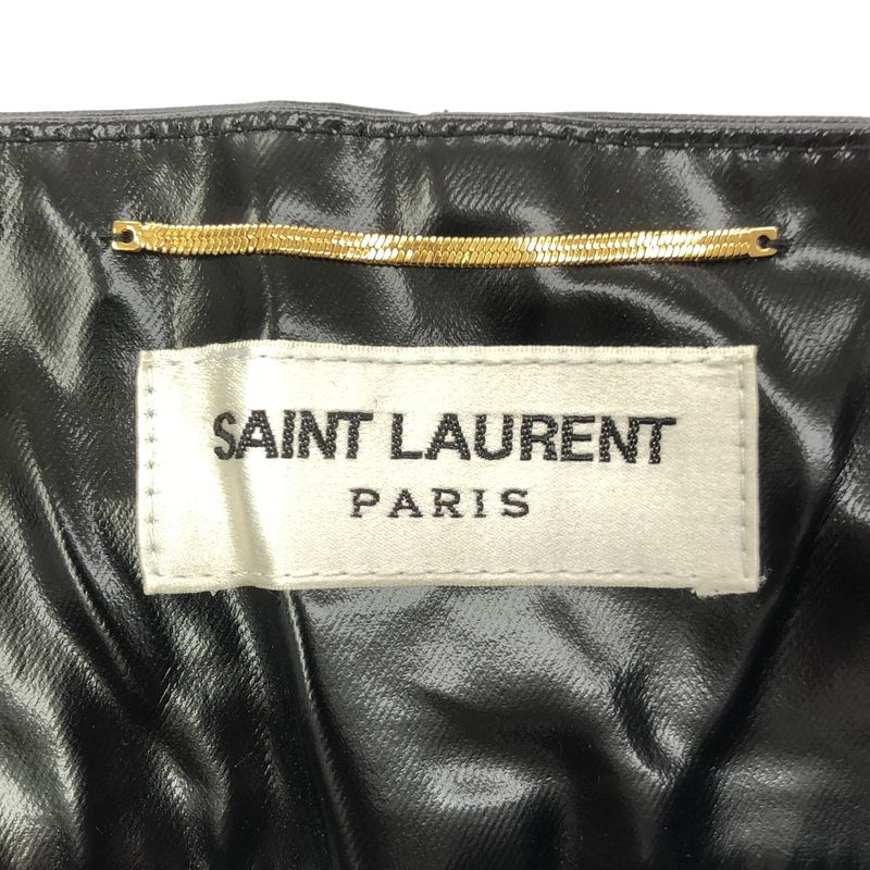 Saint Laurent Paris 24aw Patent Pocket Trouser Pants 799534 Y6i90 Black F38