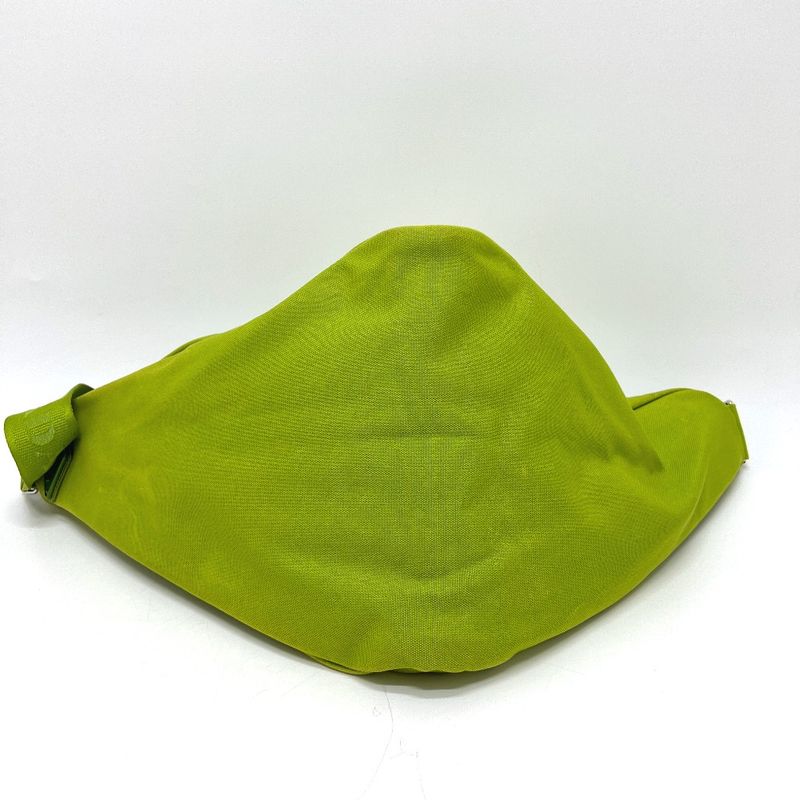 Prada Shoulder Bag Embossed Logo Triangle 2vy007 Canvas Green