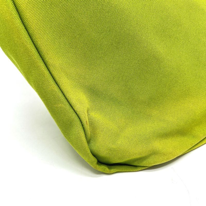 Prada Shoulder Bag Embossed Logo Triangle 2vy007 Canvas Green