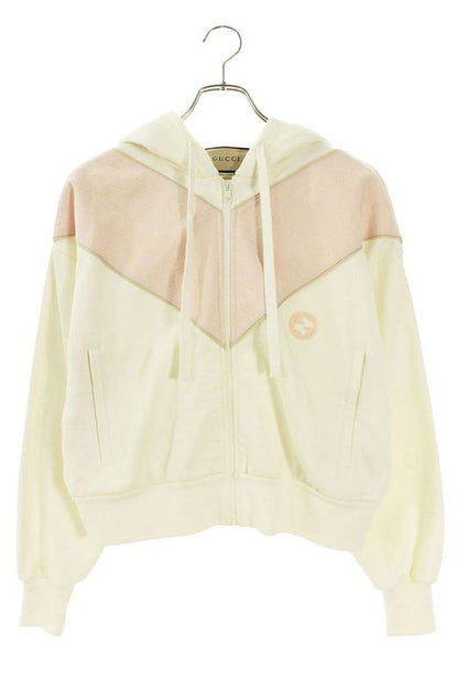 Gucci 773744 Xjf8u Cropped Zip Up Hoodie Women's XS