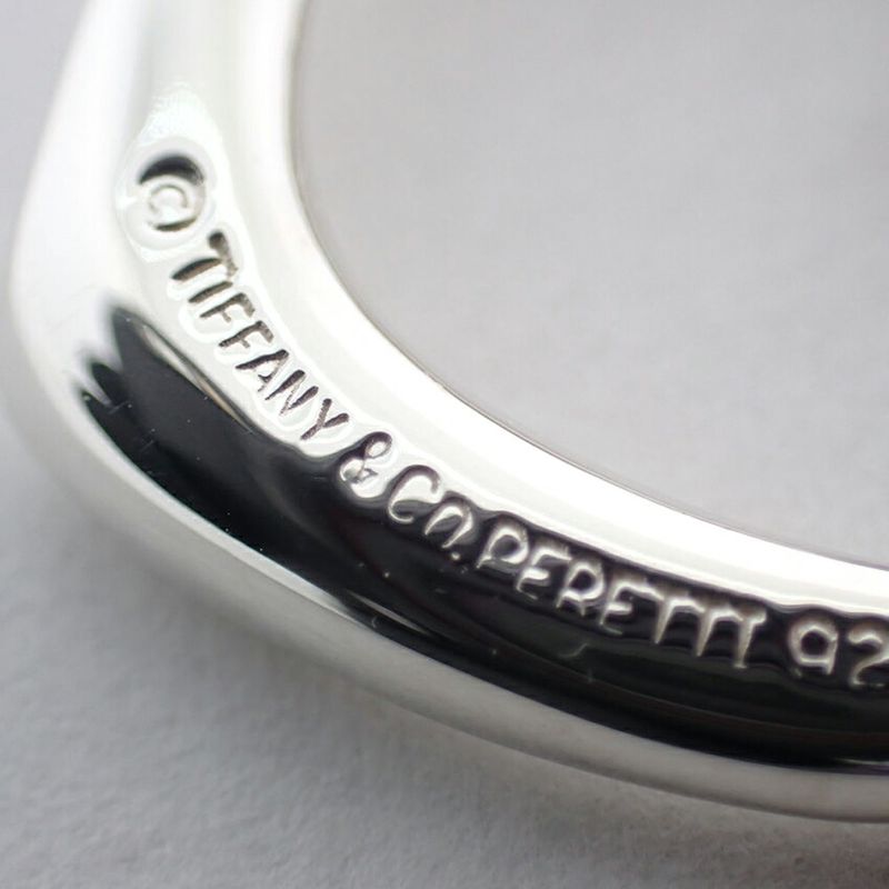 Tiffany & Co 925 Open Heart Pendant Necklace J97-4