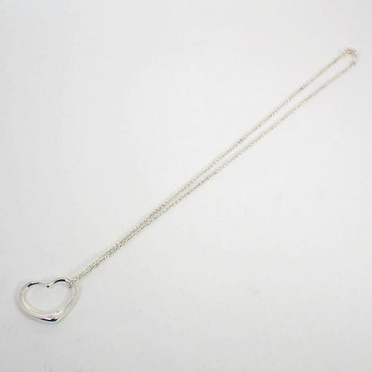 Tiffany & Co 925 Open Heart Pendant Necklace J97-4