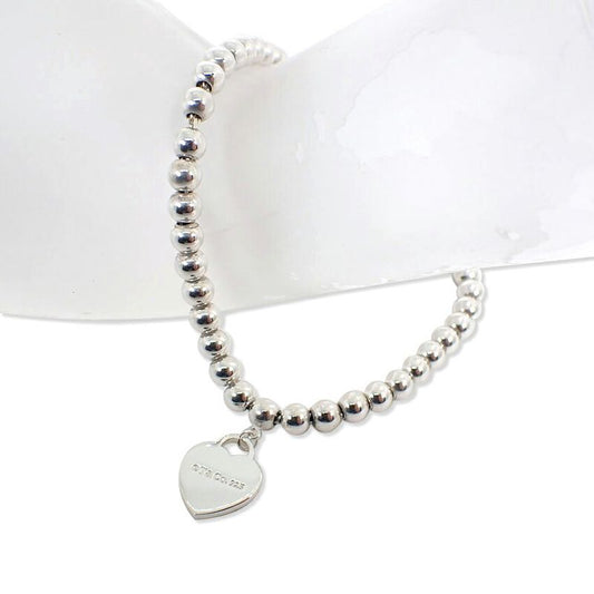 Tiffany & Co 925 Heart Tag Bracelet J97-5
