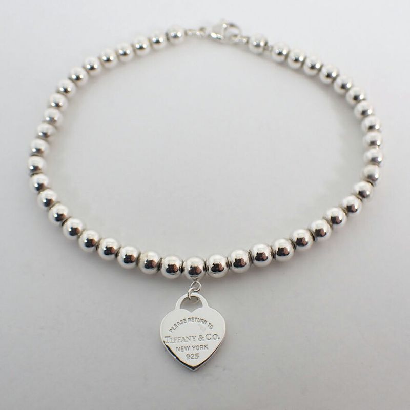Tiffany & Co 925 Heart Tag Bracelet J97-5