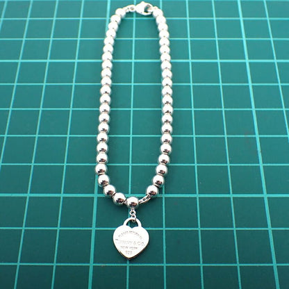 Tiffany & Co 925 Heart Tag Bracelet J97-5