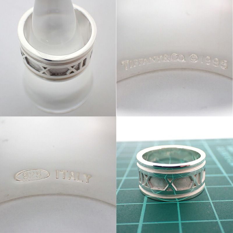 Tiffany & Co 925 Atlas Wide Ring #19 J97-6