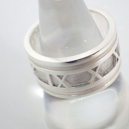 Tiffany & Co 925 Atlas Wide Ring #19 J97-6