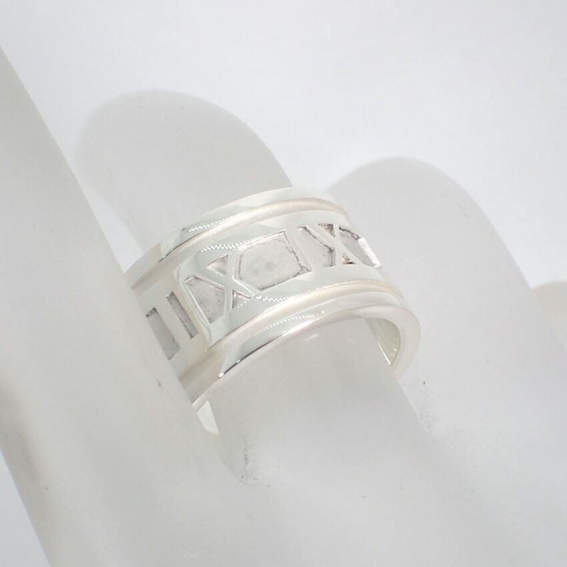 Tiffany & Co 925 Atlas Wide Ring #19 J97-6