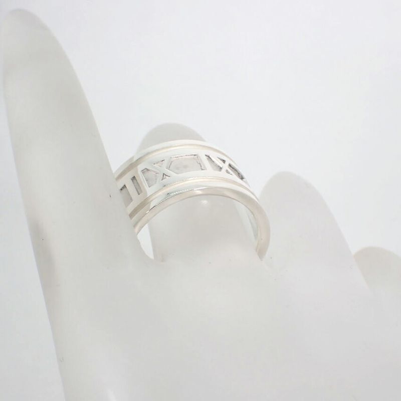 Tiffany & Co 925 Atlas Wide Ring #19 J97-6