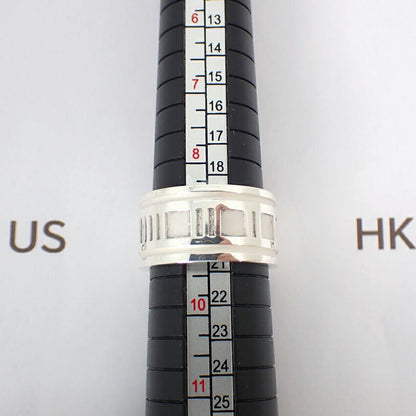 Tiffany & Co 925 Atlas Wide Ring #19 J97-6