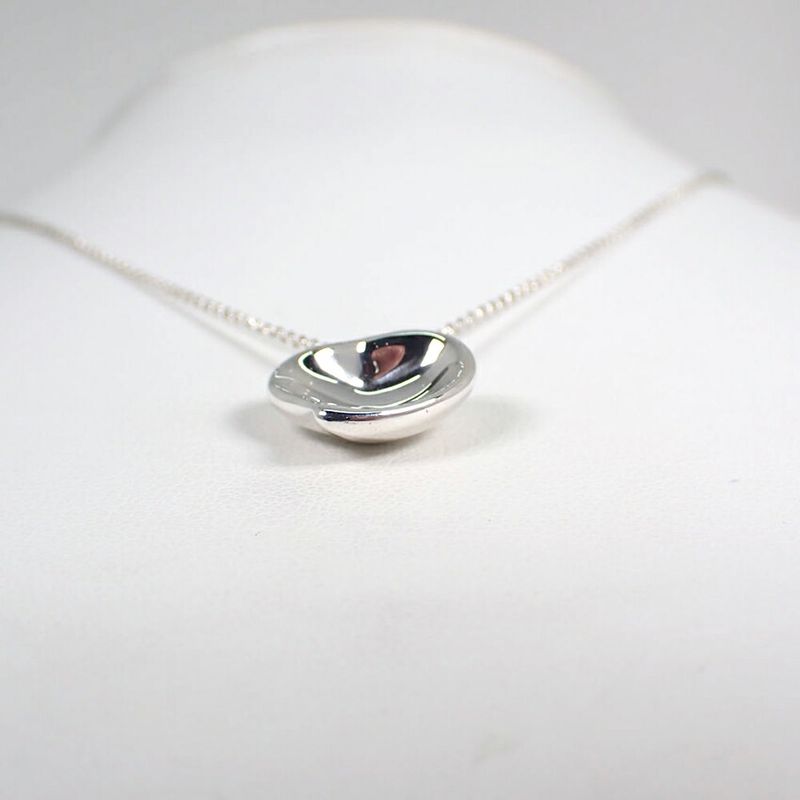 Tiffany & Co 925 Full Heart Pendant Necklace J97-2