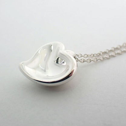 Tiffany & Co 925 Full Heart Pendant Necklace J97-2