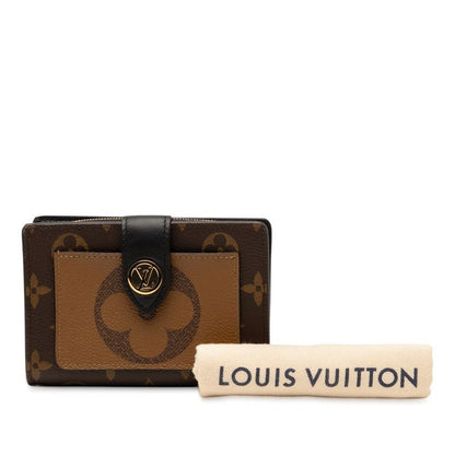 Louis Vuitton Monogram Giant Reverse Portefeuille Juliette M69432 Marron Gold