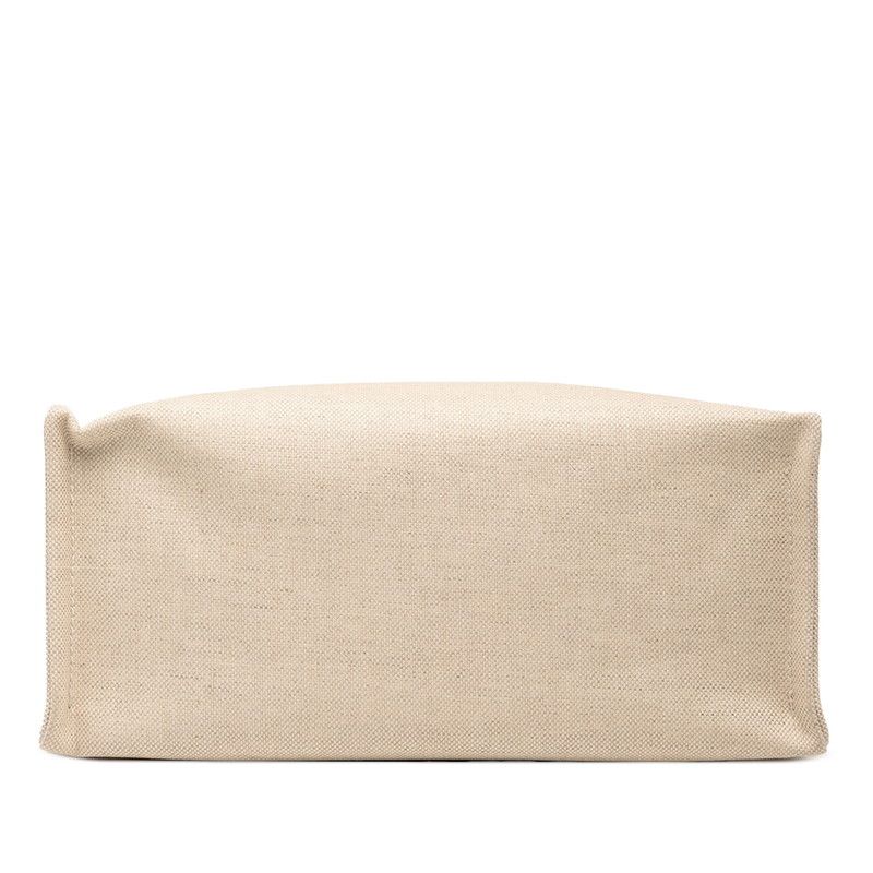 Gucci Logo Print Mini Tote Shoulder Bag 2way 772144 Beige Green Canvas Leather