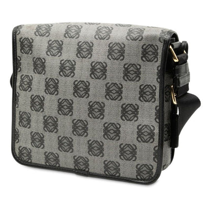 Loewe Anagram Crossbody Shoulder Bag Grey Black PVC Canvas Women's Loewe
