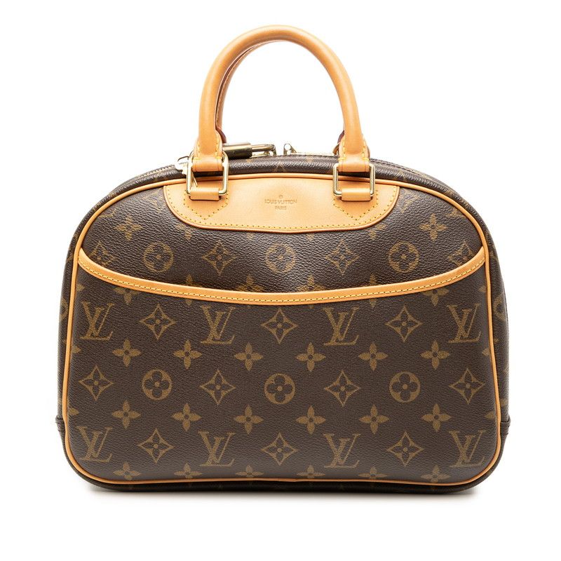 Louis Vuitton Monogram Trouville M42228 Brown PVC Leather Women Louis Vuitton