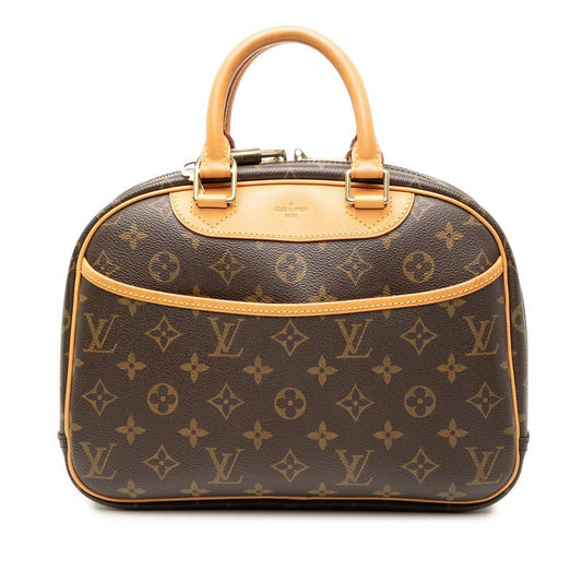 Louis Vuitton Monogram Trouville M42228 Brown PVC Leather Women Louis Vuitton