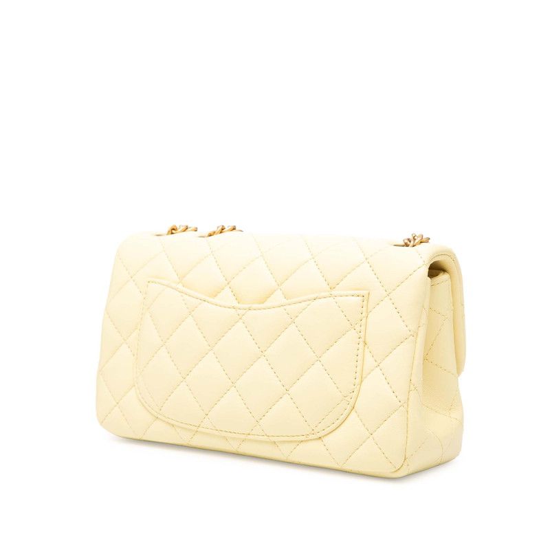 Chanel Mini Matelasse 20 Chain Shoulder Bag A69900 Yellow Gold Hardware