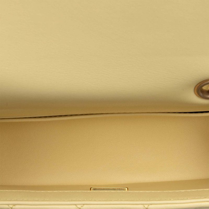 Chanel Mini Matelasse 20 Chain Shoulder Bag A69900 Yellow Gold Hardware