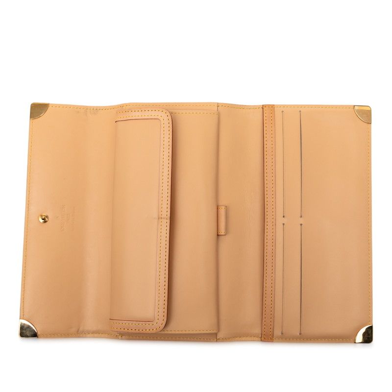 Louis Vuitton Monogram Multicolor Porte Trsor International M92658 Brown PVC