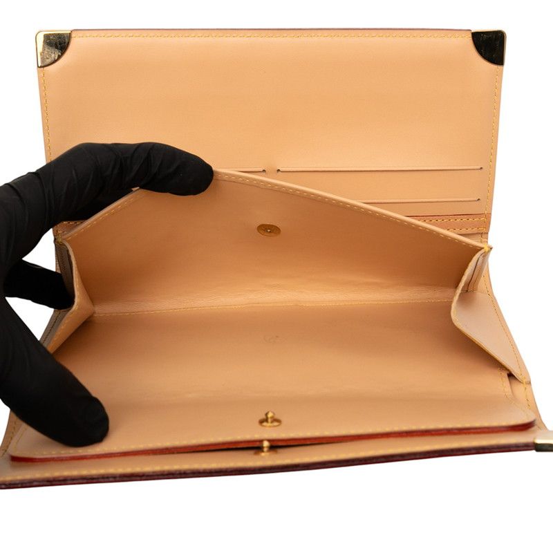 Louis Vuitton Monogram Multicolor Porte Trsor International M92658 Brown PVC