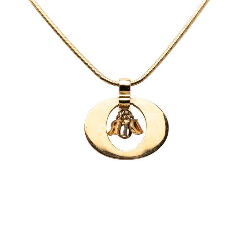 Dior Pendant Necklace Gold Plated Ladies Dior