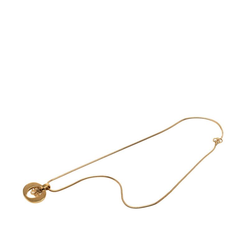 Dior Pendant Necklace Gold Plated Ladies Dior