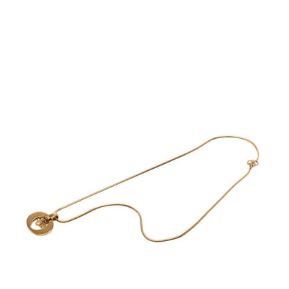Dior Pendant Necklace Gold Plated Ladies Dior