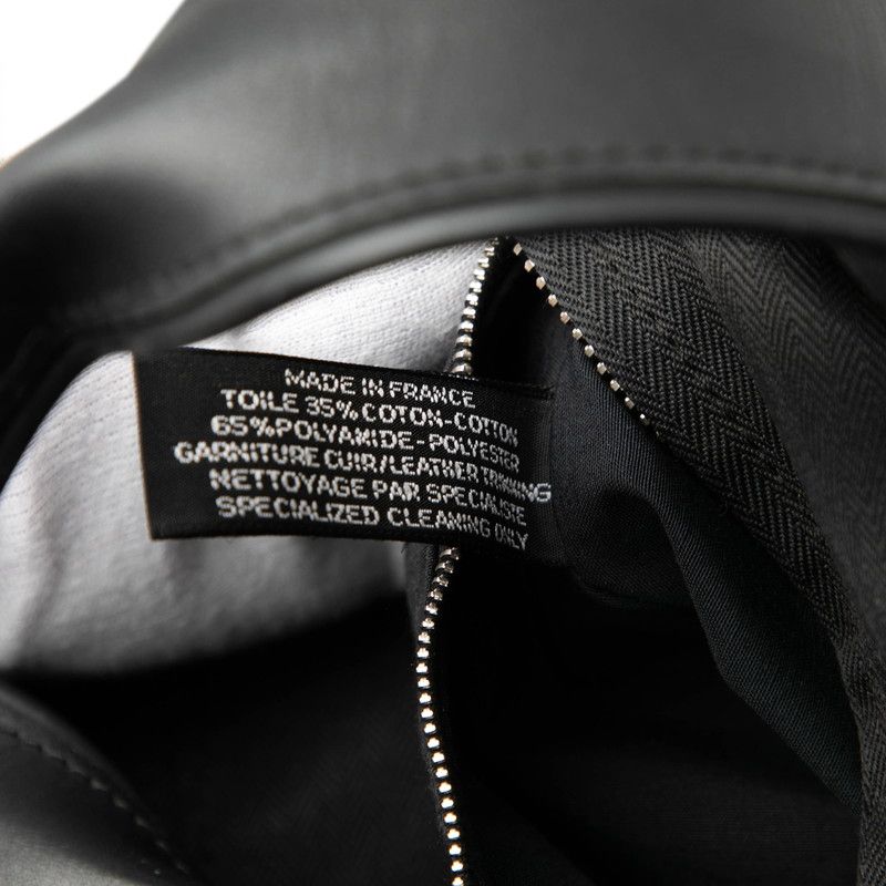 Hermes Acapulco PM Handbag Tote Bag Black Twirl Chevron Leather Women Hermes