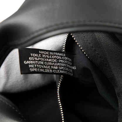 Hermes Acapulco PM Handbag Tote Bag Black Twirl Chevron Leather Women Hermes