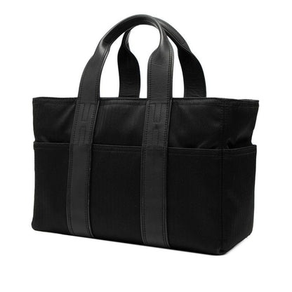 Hermes Acapulco PM Handbag Tote Bag Black Twirl Chevron Leather Women Hermes