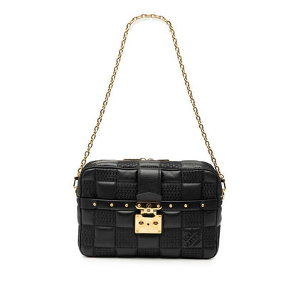 Louis Vuitton Damier Giant Troca MM Chain Shoulder Bag M59114 Noir Black