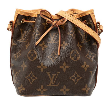 Louis Vuitton Monogram Nanonoe M41346 Brown PVC Leather Women Louis Vuitton