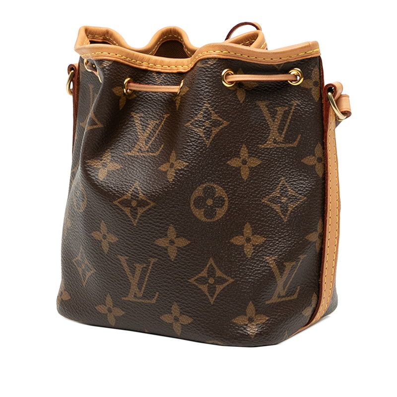 Louis Vuitton Monogram Nanonoe M41346 Brown PVC Leather Women Louis Vuitton