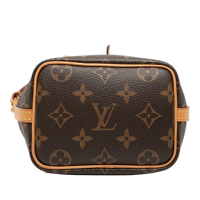 Louis Vuitton Monogram Nanonoe M41346 Brown PVC Leather Women Louis Vuitton