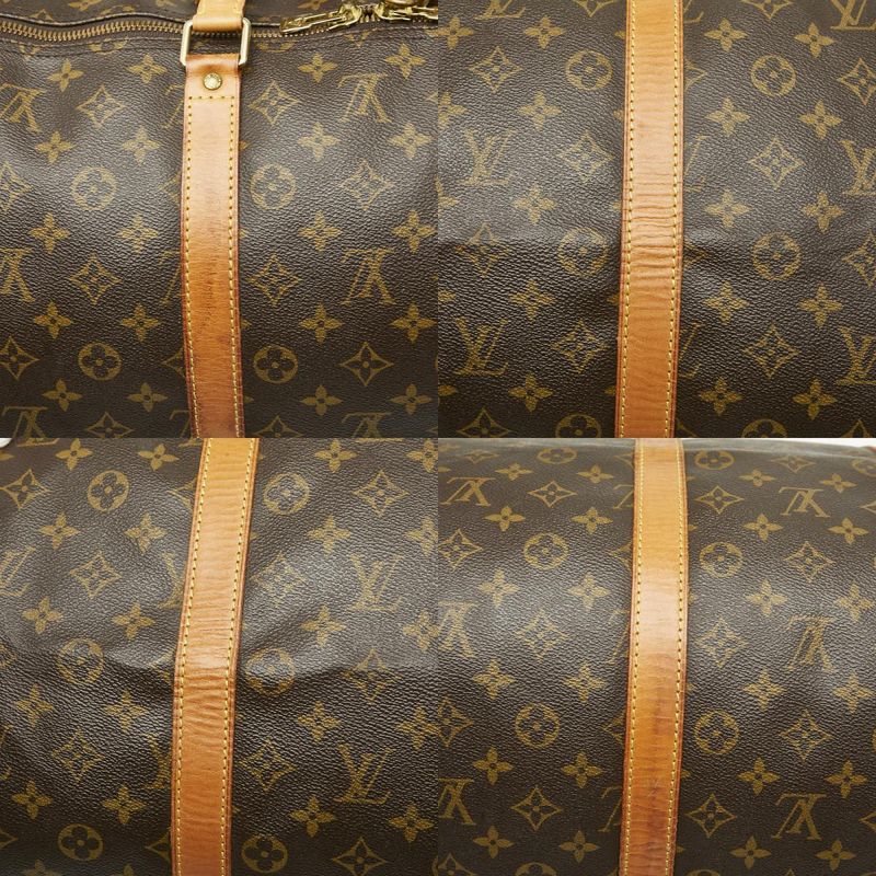 Louis Vuitton Monogram Keepall 55 Boston Bag Travel Bag Travel Bag M41424 Brown