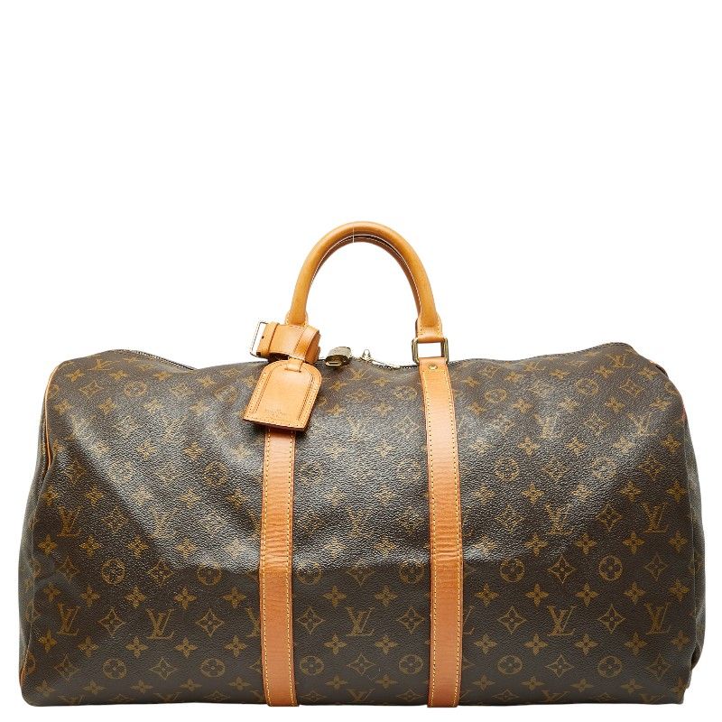 Louis Vuitton Monogram Keepall 55 Boston Bag Travel Bag Travel Bag M41424 Brown