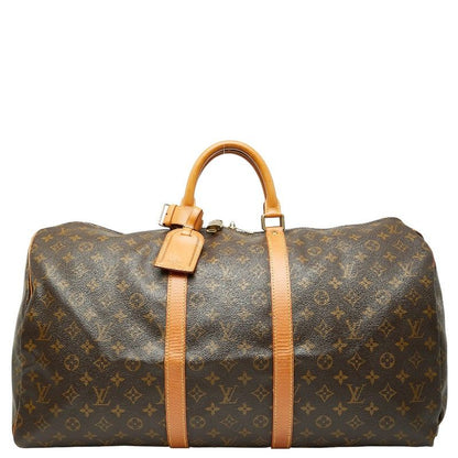 Louis Vuitton Monogram Keepall 55 Boston Bag Travel Bag Travel Bag M41424 Brown
