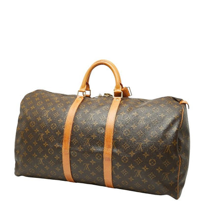 Louis Vuitton Monogram Keepall 55 Boston Bag Travel Bag Travel Bag M41424 Brown