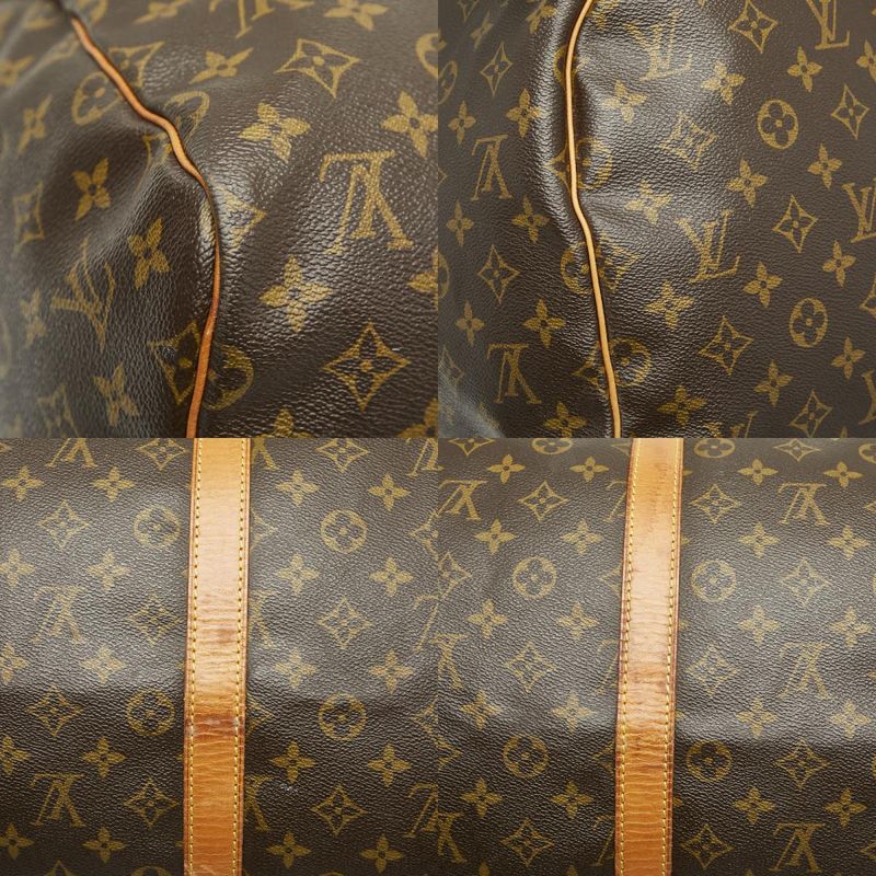 Louis Vuitton Monogram Keepall 55 Boston Bag Travel Bag Travel Bag M41424 Brown